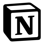 Logo for the app Notion, one of the best apps for 2023 for students to download.