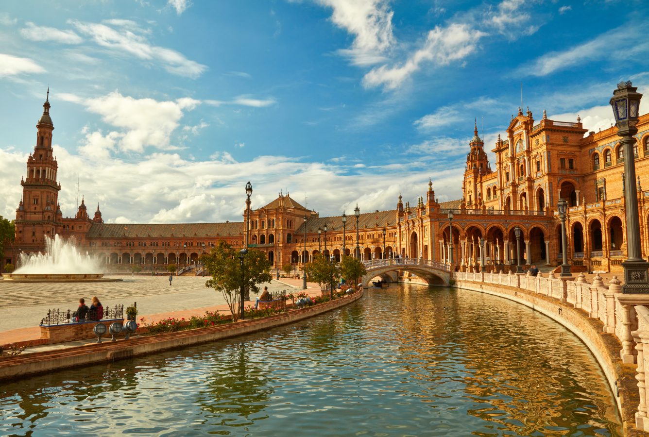 The Plaza de Espana in Seville, Spain - an awesome destination for study abroad programs.