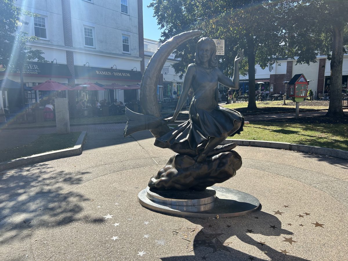 The statue of Samantha from Bewitched on a sunny day trip to Salem, Massachusetts.