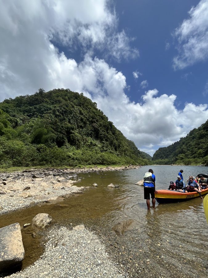 Our boats along the Navua River