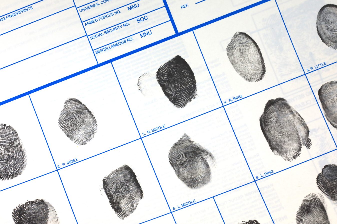 Fingerprinting is part of biometrics when filing a visa application to come to the US.